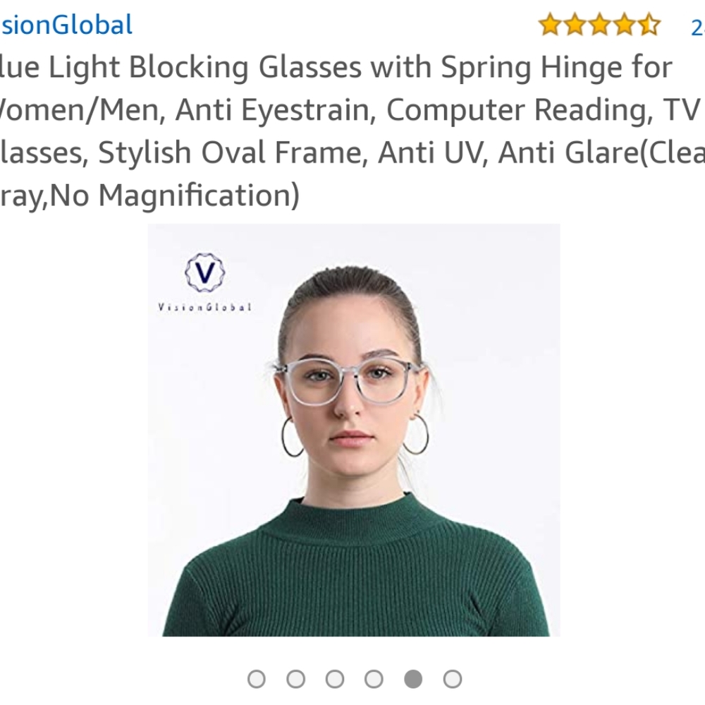 Blue light blocking glasses